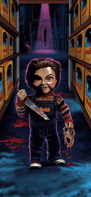 Chucky Child's Play 2019 Plakat baggrundsbillede — iPhone 13 Mini Wallpapers