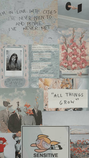 Citater Æstetisk Collage — Æstetisk collage Wallpapers