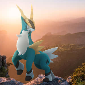 Cobalion på en sten — Pokemon telefon Wallpapers