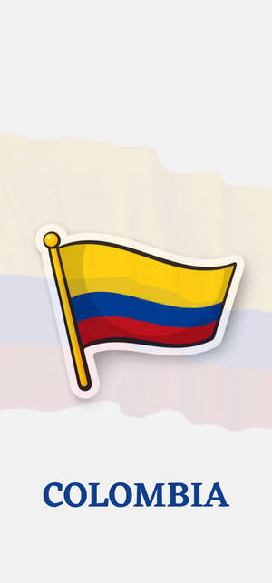 Colombia Flag Vector Art wallpaper — iPhone 17 Pro Wallpapers