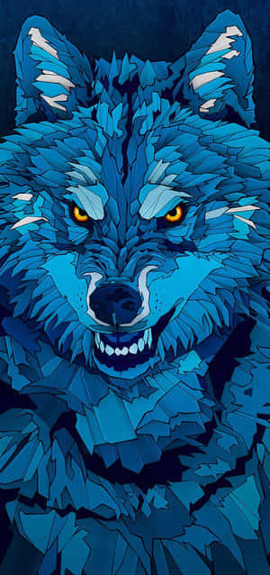 Cool Blå Ulv [baggrund] — Tecno Spark 50 Wallpapers