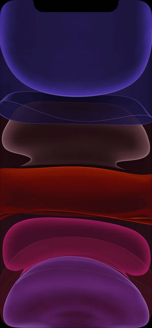Cool iPhone 11 mørkerød og lilla farver — iPhone 14 Pro Max Wallpapers