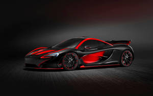 Cool rød sort grå McLaren P1 bil