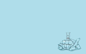 Baggrundsbillede med cool skildpadde timeglas kunst — Cool skildpadde Wallpapers