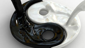 Cool sort/hvid Yin Yang tapet — Cool sort Wallpapers