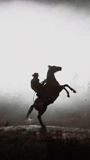 Cowboy til hest Red Dead Redemption 2 Spil — Hest Wallpapers