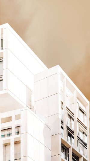 Cremefarvet æstetisk arkitektur
