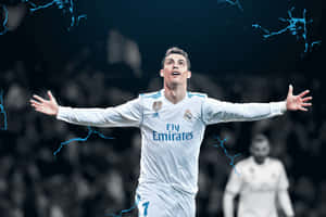 Cristiano Ronaldo i aktion på fodboldbanen — Cristiano ronaldo Wallpapers