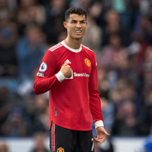Cristiano Ronaldo poserer på banen — Cristiano ronaldo Wallpapers