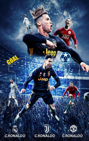 Cristiano Ronaldo i aktion på banen — Vivo Pad SE Wallpapers