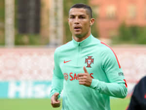 Cristiano Ronaldo i aktion på fodboldbanen — Cristiano ronaldo Wallpapers