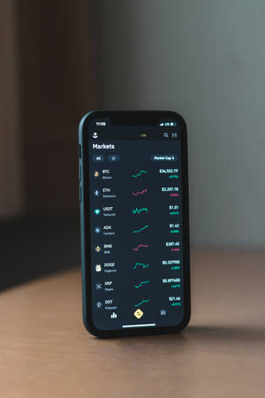 Cryptocurrency mobilapp baggrund — Nokia Wallpapers