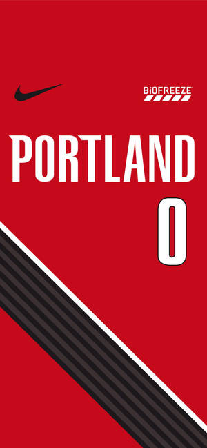 Damian Lillard trøje tema redigering tapet — iPhone 17 Wallpapers