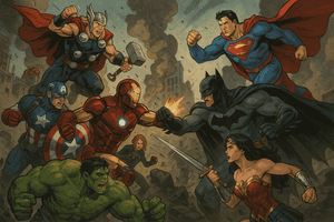 Marvel æstetisk baggrund, DC Comics baggrund, Batman, superhelte baggrund, Superman, Iron Man, Wonder Woman