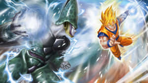 De saiyanske helte fra Dragon Ball Super i et episk slag — Dragon ball super GIF Wallpapers