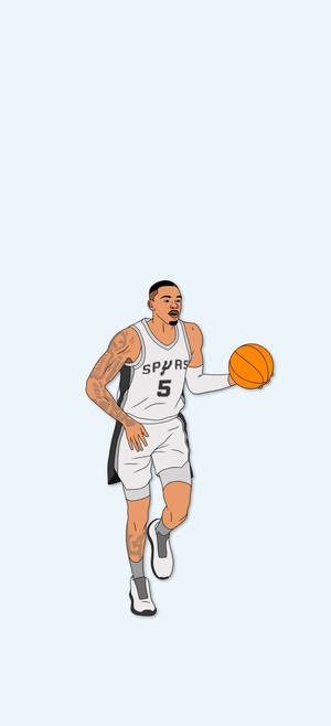 Dejounte Murray vektorkunst wallpaper — Honor Play 80 Pro Wallpapers
