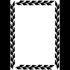 Dekorativt bladkantdesign