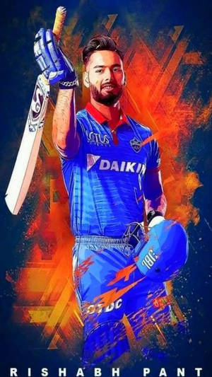 Delhi Capitals Pant Signeret Foto baggrund — Kold Wallpapers