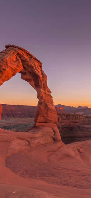 Delicate Arch ved skumring — Vivo X500 Wallpapers