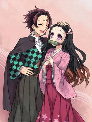 Sød baggrund Demon Slayer Nezuko