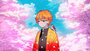 Demon Slayer Sørgmodig Zenitsu — Dæmonjæger zenitsu Wallpapers