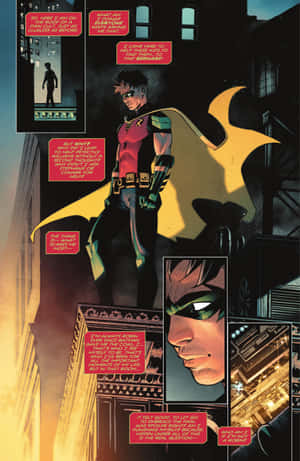 Den dynamiske Tim Drake i aktion — Galaxy Z Fold 8 Wallpapers