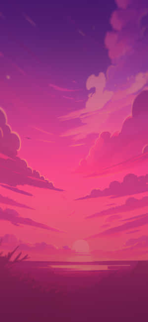 Varmrosa baggrund — Xperia 10 VII Wallpapers