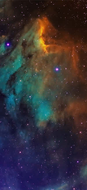 Blå Galaxy Iphone — Oppo Reno16 Pro Wallpapers