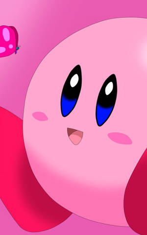 Vidunderligt tapet af nuttet lyserød Kirby — Honor Pad 20 Pro Wallpapers