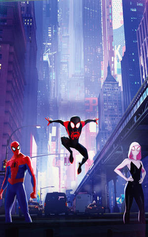 Spider Man trio Spider-Verse mobil wallpaper — RedMagic Astra 2 Wallpapers