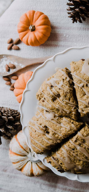 Desserter Og Græskar Til Thanksgiving iPhone — iPhone 16 Wallpapers
