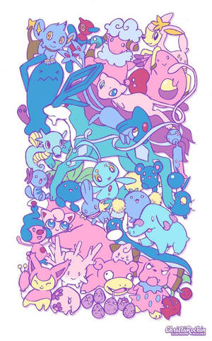 Det nuttede Clefairy - Baby Pokemon i højopløsningskunst — Pokemon telefon Wallpapers
