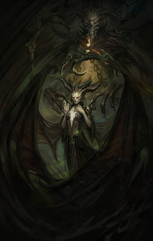 Diablo 4 Lilith klo baggrund — Lenovo Legion Y700 AI Wallpapers