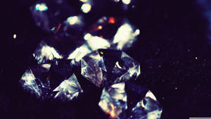 Diamanter vintage æstetisk makro tapet — Studio Display Wallpapers