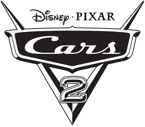 Biler 2 Logo Sort - Disney Biler Logo Silhuet