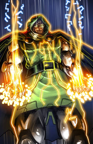 Doctor Doom handske lasere wallpaper — Honor MagicPad4 Wallpapers