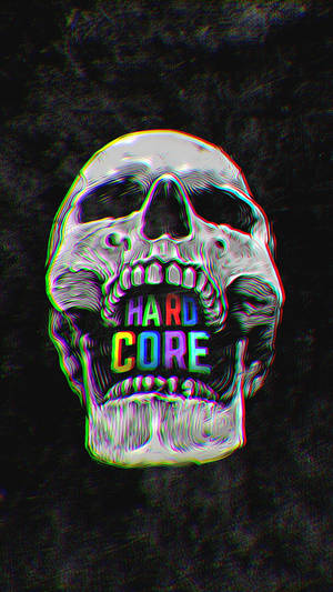 Dødningehoved Hardcore Trippy Æstetik