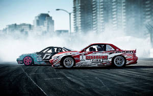 Driftende JDM-biler