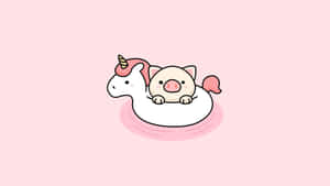 Drømmende kawaii lyserødt skymaleri til alle dine enheder — Kawaii pink Wallpapers