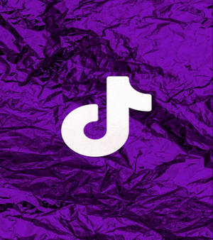 Dyblilla draperede stof TikTok-logo-baggrund — Oppo Find N5 Wallpapers
