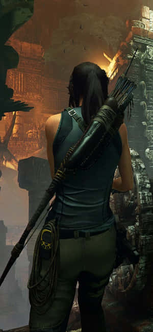 iPhone X Shadow of the Tomb Raider baggrund — Galaxy M Wallpapers