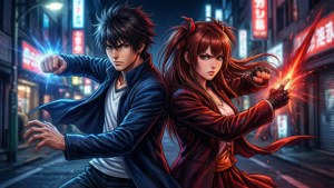 Yuji Itadori og Megumi Fushiguro står over for fjender sammen — Jujutsu kaisen Wallpapers
