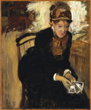 Edgar Degas portræt af Mary Cassatt wallpaper — Galaxy Z Fold 5 Wallpapers