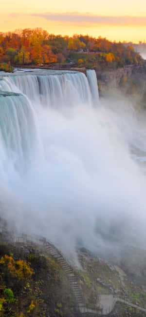 Iphone X Niagara Falls Baggrund — Realme Narzo 80x Wallpapers