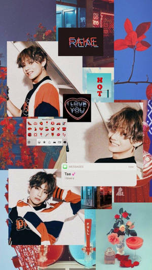 Efterårsdreng BTS medlem V æstetik — Efterår Wallpapers