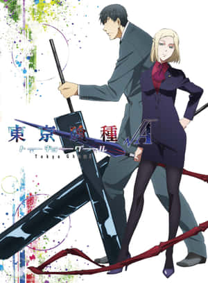 Efterforsker Kureo Mado i aktion i Tokyo Ghoul — iPad Pro 12.9 Wallpapers