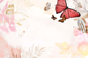 Elegant æstetisk sommerfugl på abstrakt baggrund — Æstetisk sommerfugl Wallpapers