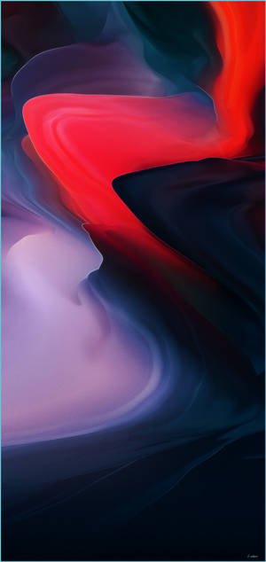 Elegant OnePlus 9 Pro i mørkerødt abstrakt design — Mørkt tema Wallpapers