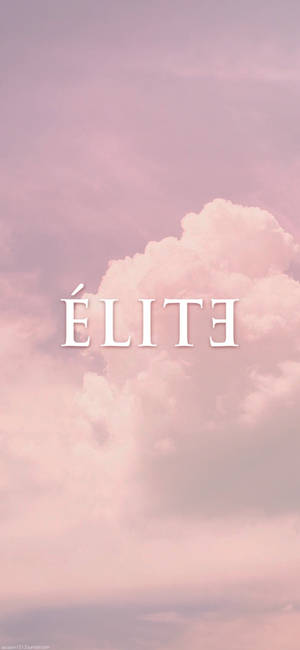 Netflix's Elite lyserøde skyer baggrund — iPhone 15 Pro Wallpapers