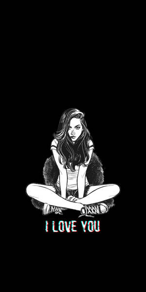 Emo æstetisk dame baggrund — Emo æstetik GIF Wallpapers